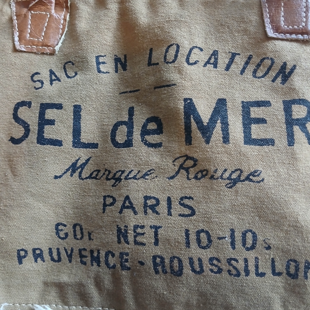 Myra Bag 'SEL de MER' Canvas Tote - Picture 2 of 14